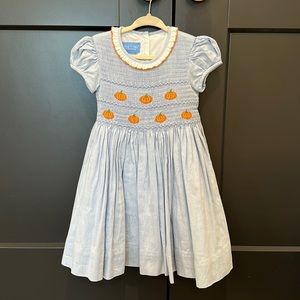 Anavini smocked pumpkin dress 3T